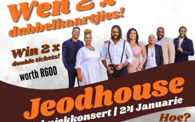 Wen dubbelkaartjies vir Jeodhouse op Paarlberg!
