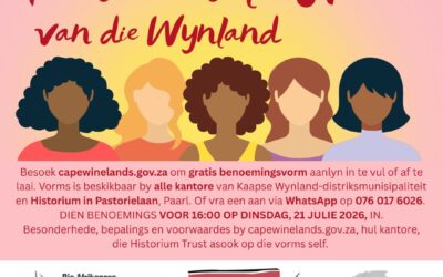 Wynlanders: benoem nóú jul vroue van formaat