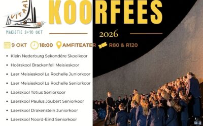 Koorklanke vul die Taalmonument se Amfiteater